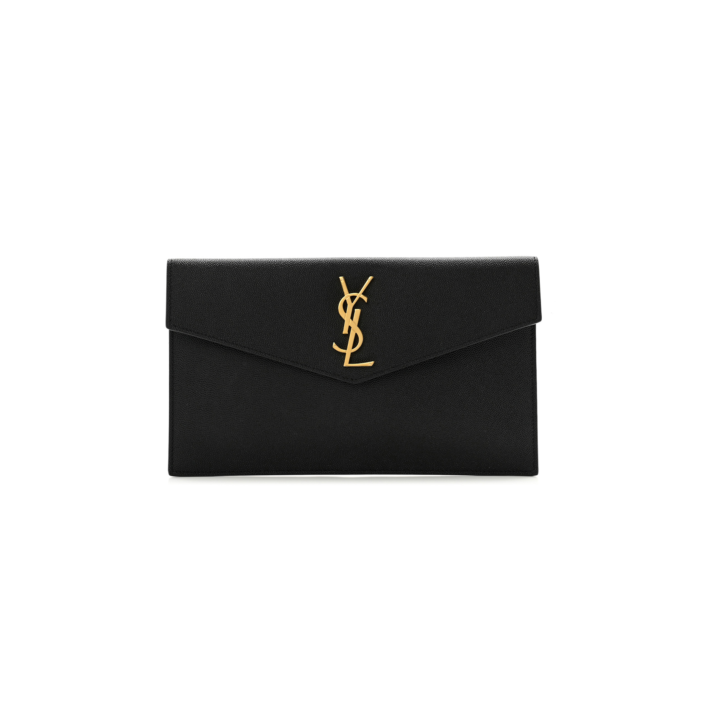 YSL GRAIN DE POUDRE UPTOWN POUCH BLACK 1567353 (21.5*12*2.5cm)